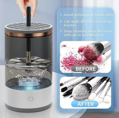 Automatic Brush Cleaner Electric Makeup Brush Cleaning Machine Fast Clean Dryer - B E A U T Y P R E M I U M