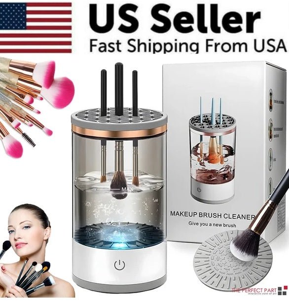 Automatic Brush Cleaner Electric Makeup Brush Cleaning Machine Fast Clean Dryer - B E A U T Y P R E M I U M